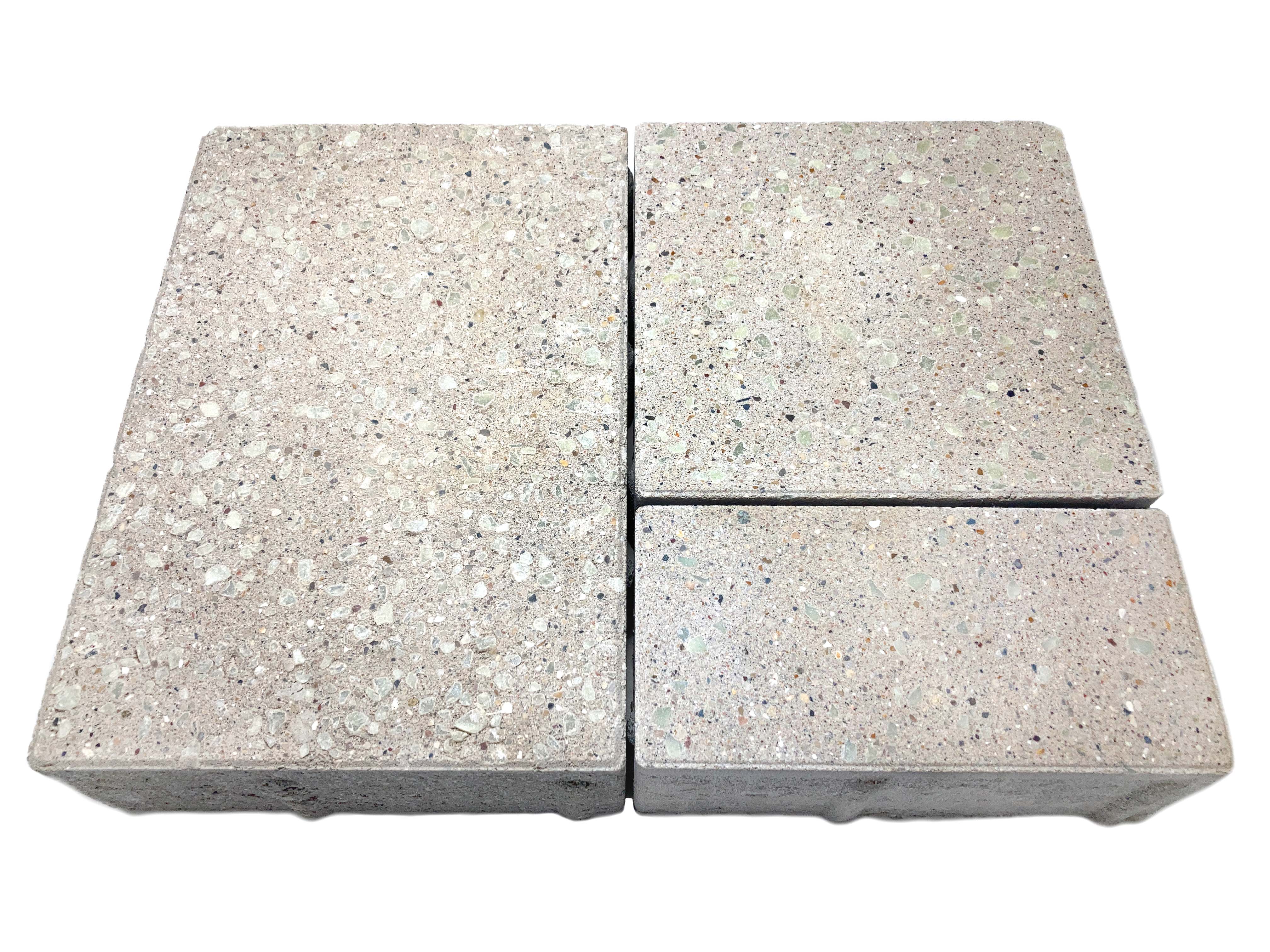 Discovery Combo  Pavers 4"x 8", 8"x 8", 8"x 12" 70mm-60mm Glacier